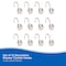 Kenney Mfg Erin Decorative Shower Curtain Hooks, Set of 12, Brushed Nickel KN62151V1 - alternate 6